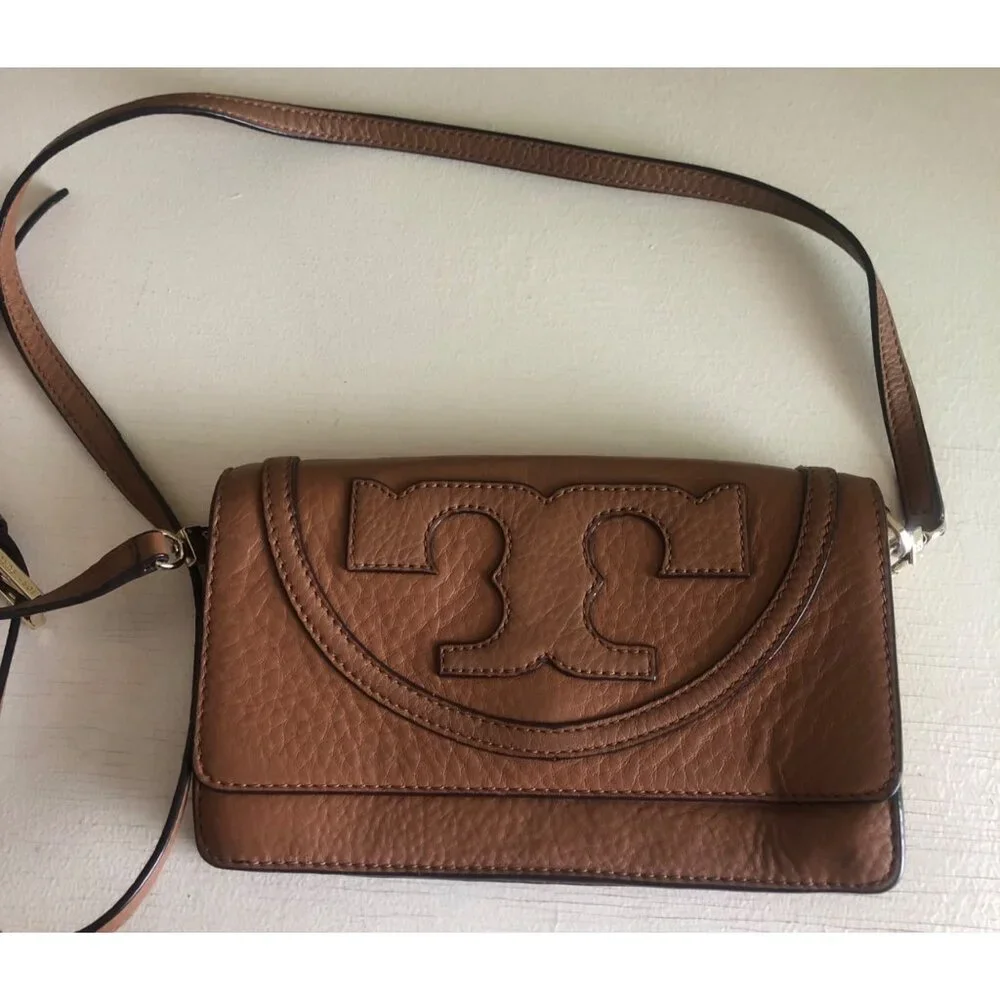 Tory Burch ALL T Crossbody Bag Bark - Picture 6 of 12